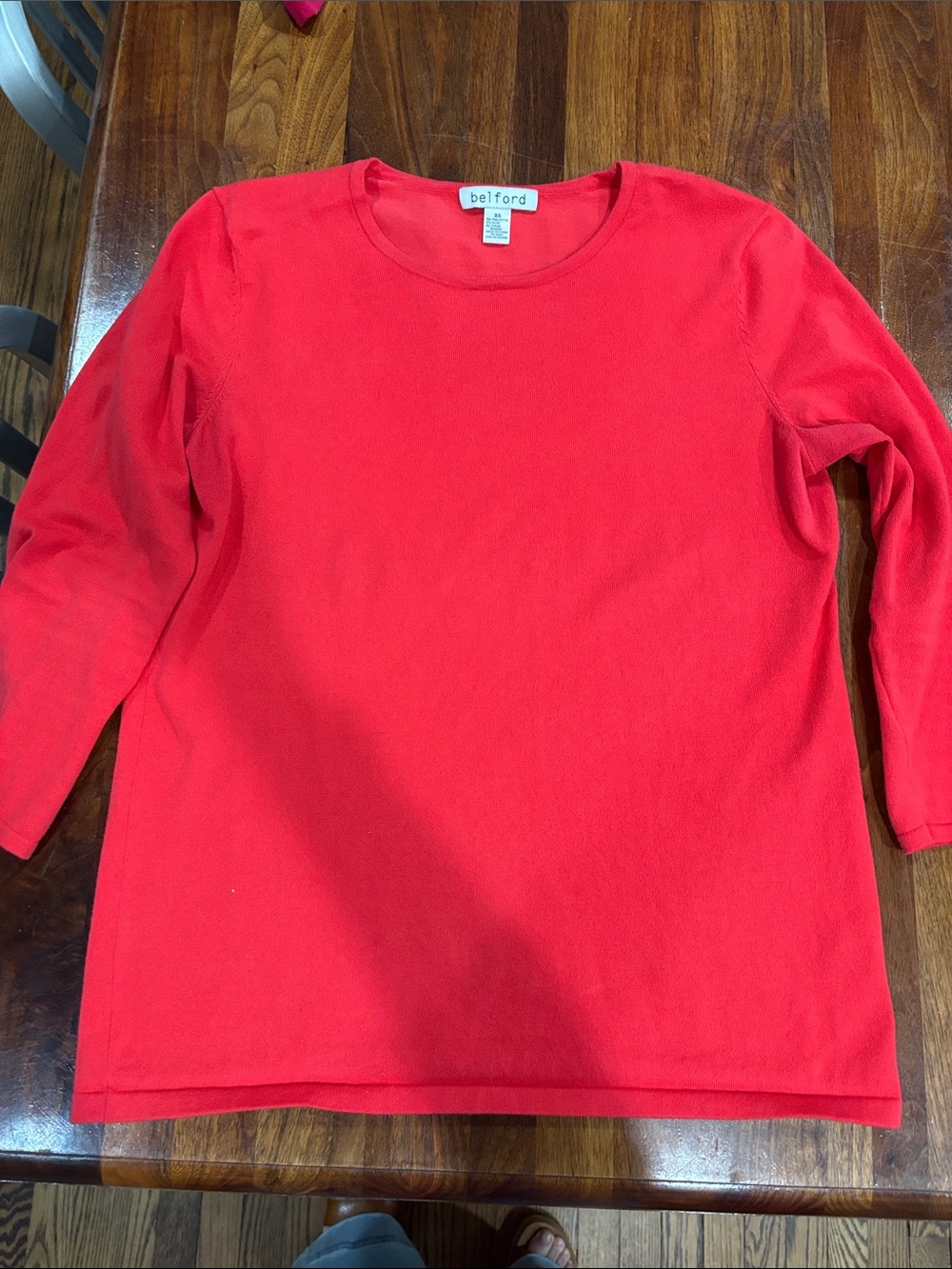 Belford Women's Bright Red Crewneck Sweater